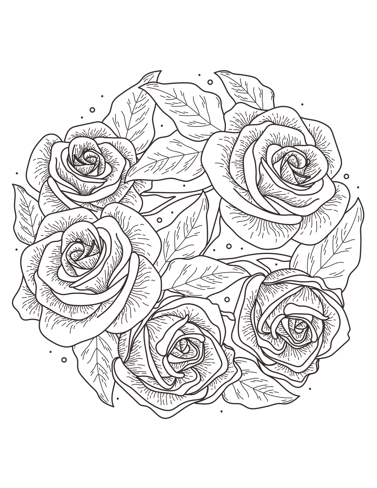 80 Printable Rose Coloring Pages 35