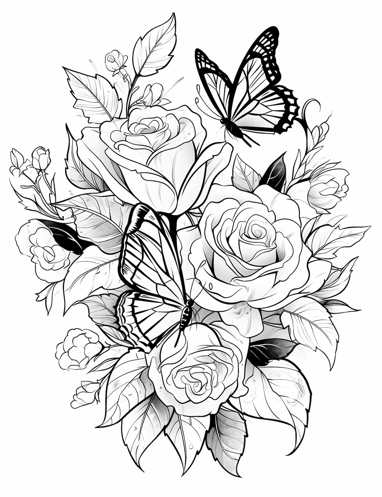 80 Printable Rose Coloring Pages 42