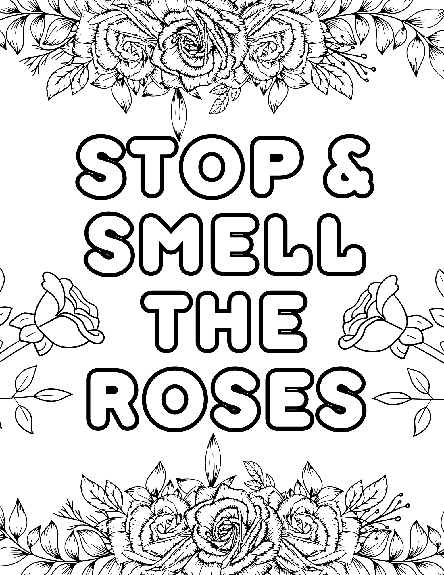 80 Printable Rose Coloring Pages 56