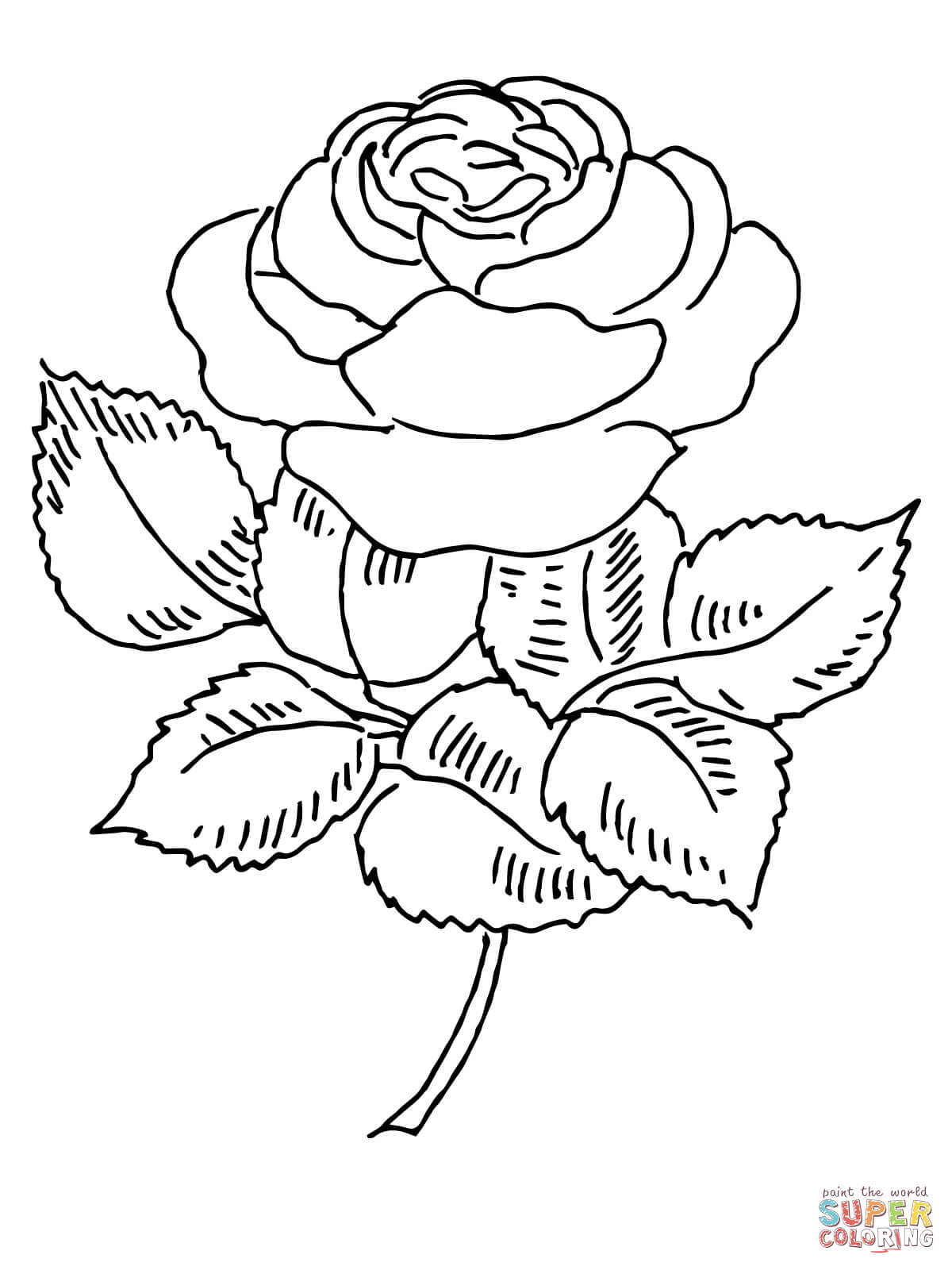 80 Printable Rose Coloring Pages 61