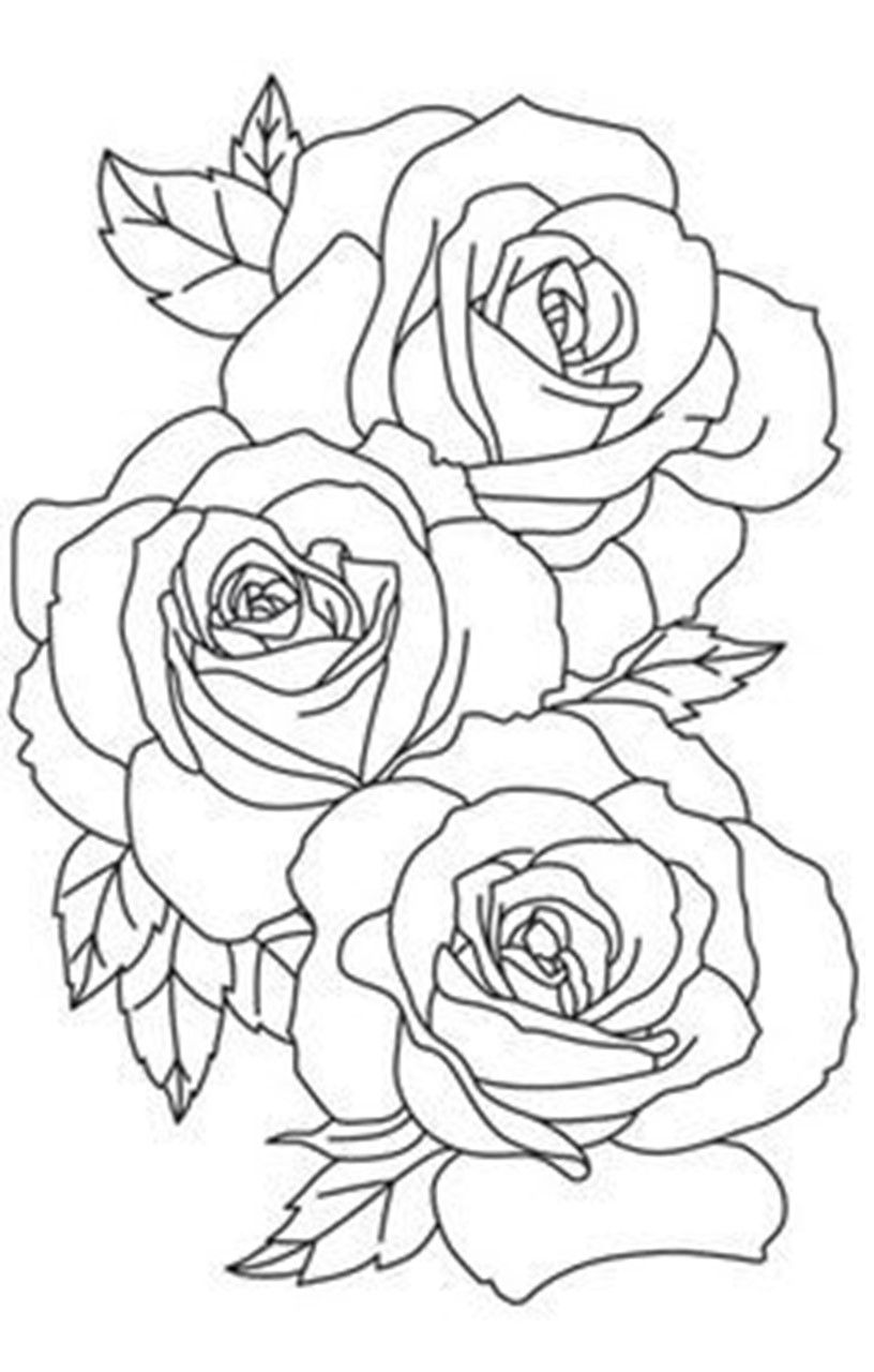 80 Printable Rose Coloring Pages 62