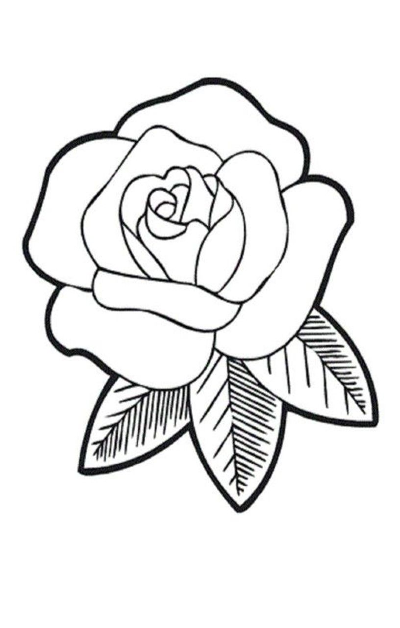 80 Printable Rose Coloring Pages 83