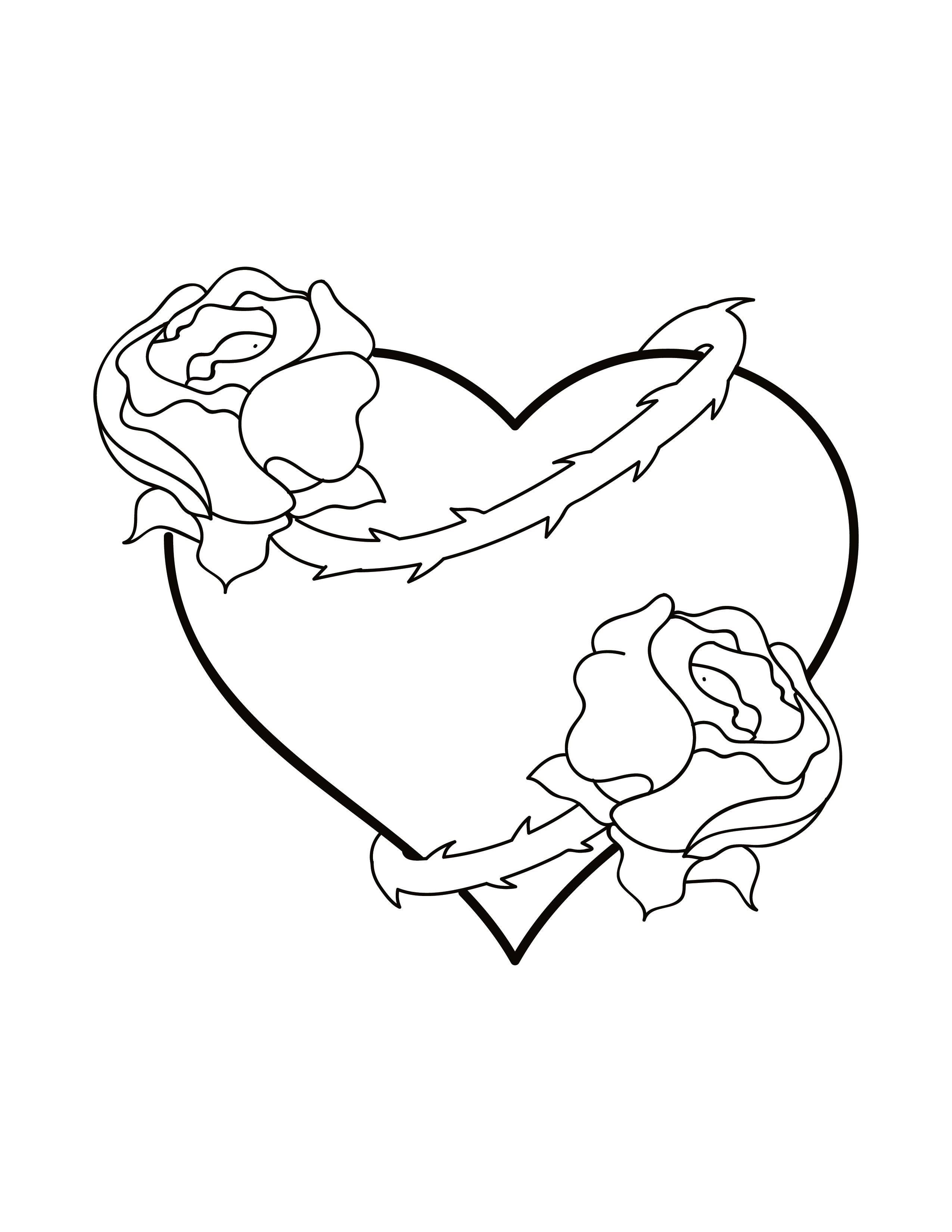 80 Printable Rose Coloring Pages 84