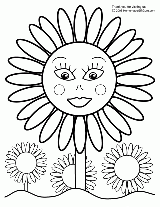 80 Printable Sunflower Coloring Pages 35