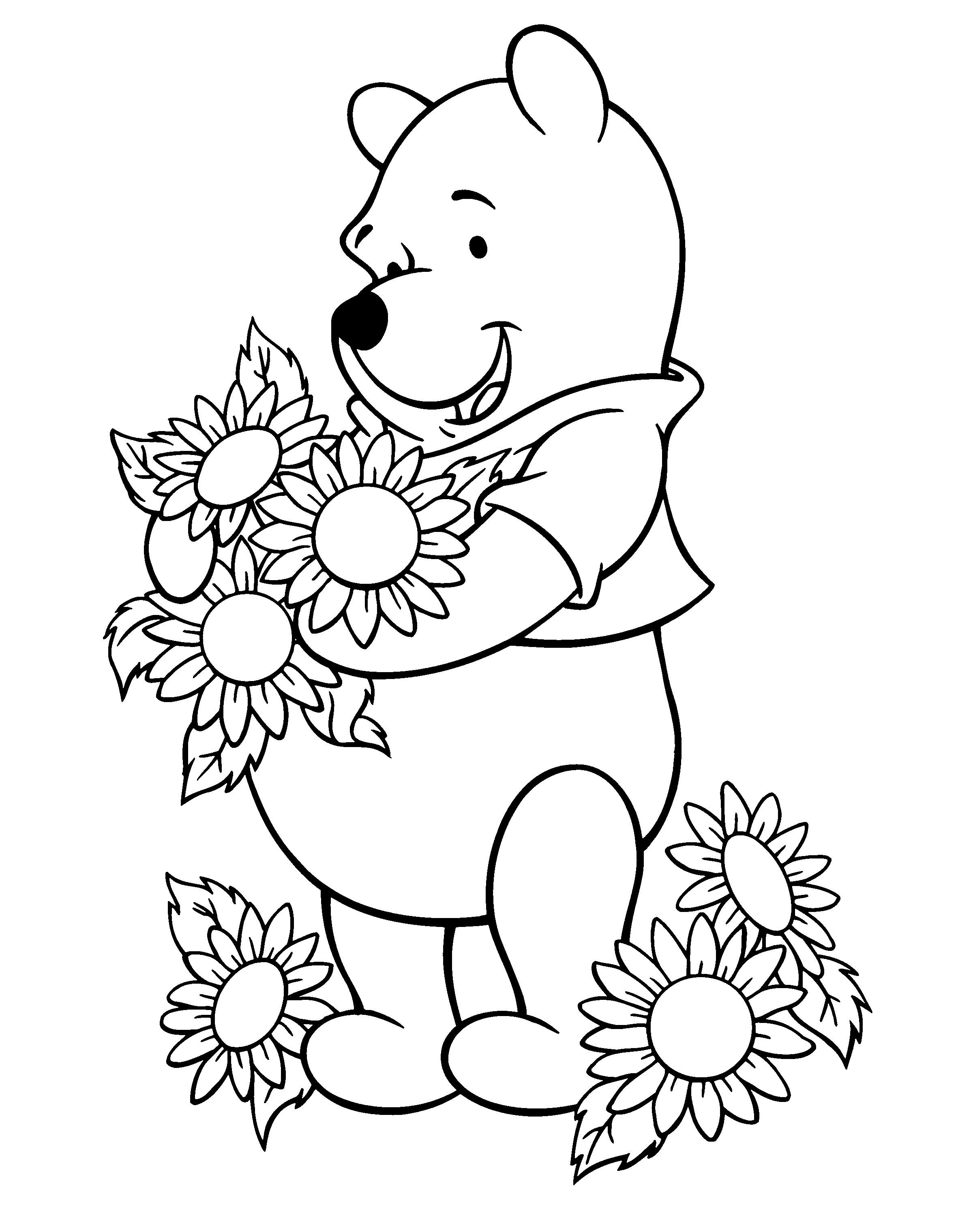 80 Printable Sunflower Coloring Pages 80