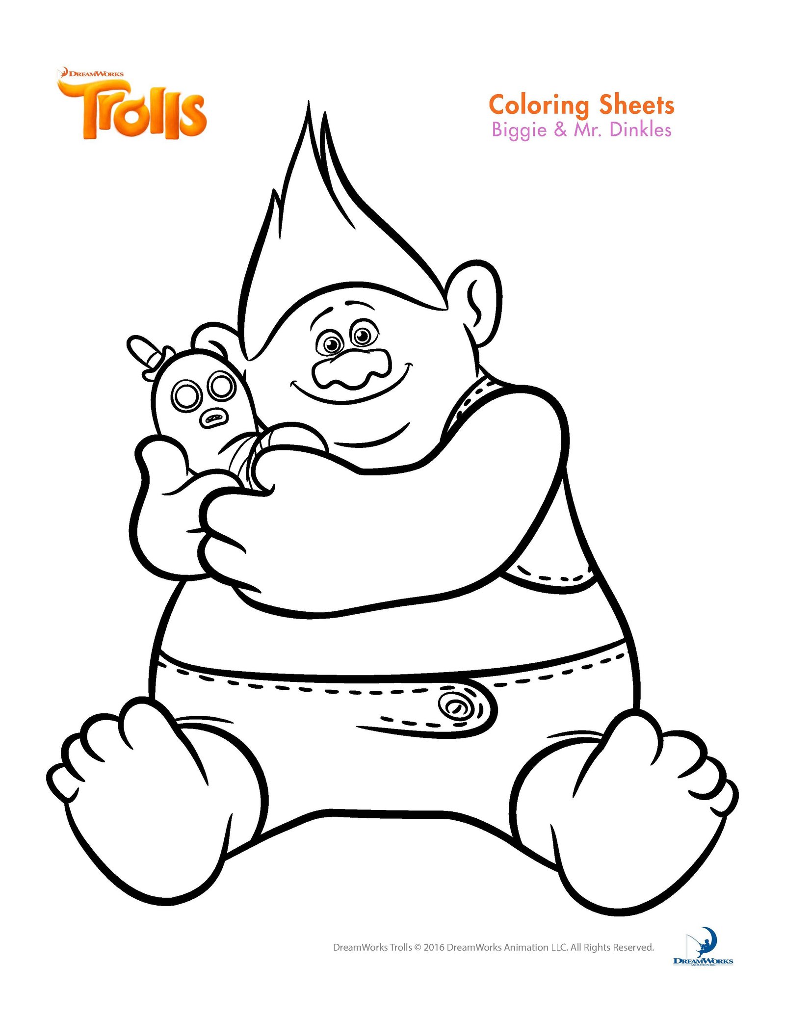 80 Printable Trolls Coloring Book 17