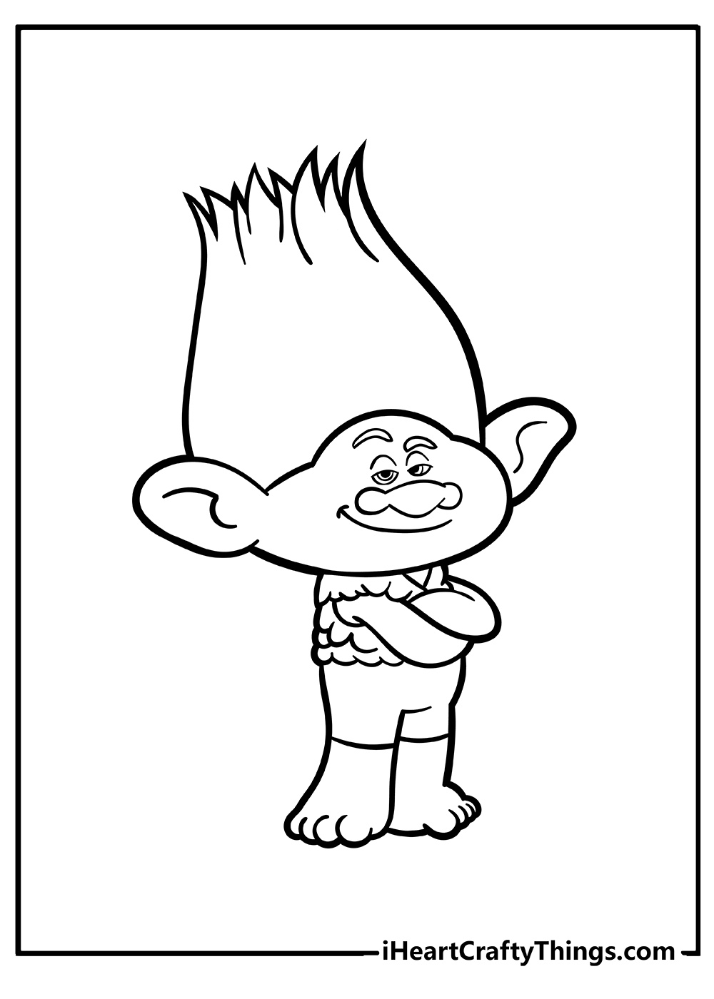 80 Printable Trolls Coloring Book 21