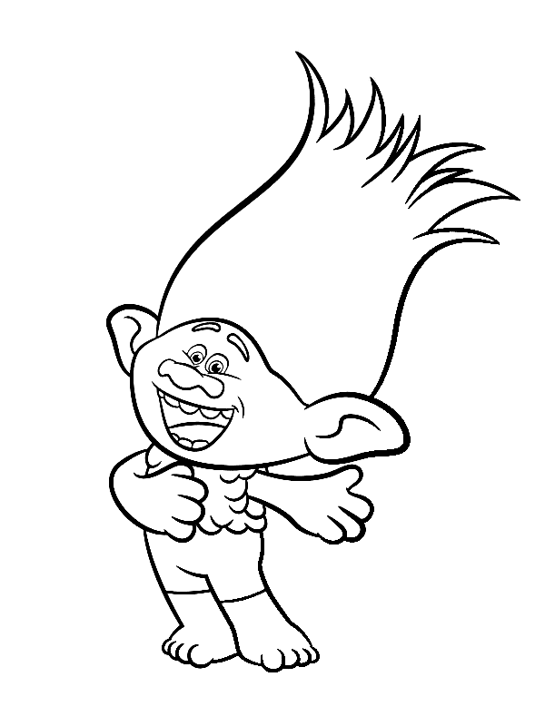 80 Printable Trolls Coloring Book 22