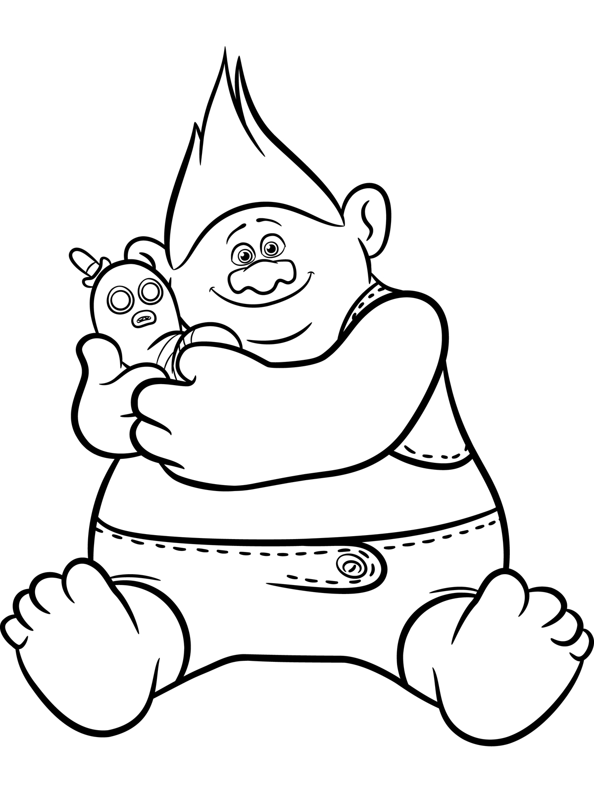 80 Printable Trolls Coloring Book 24