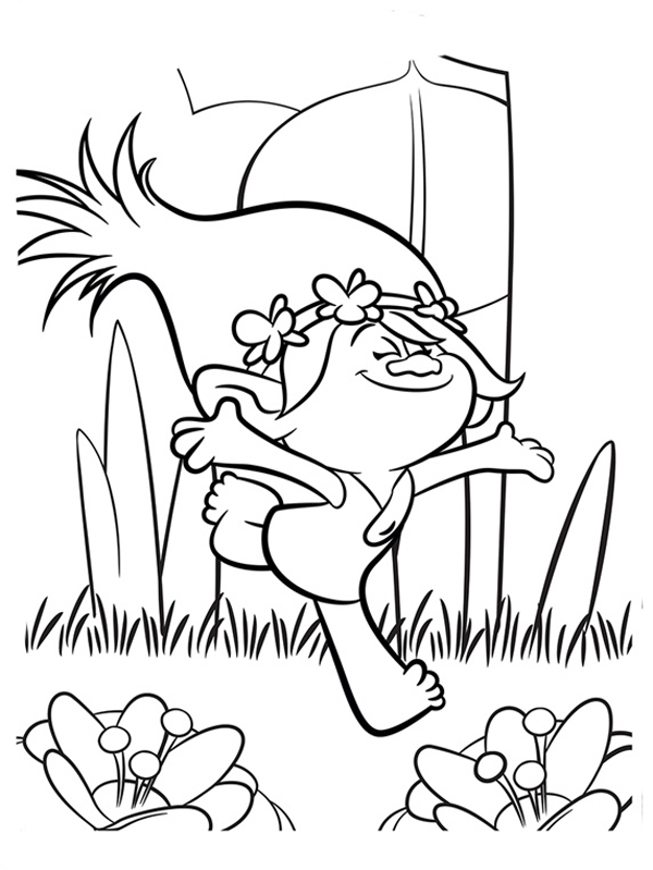 80 Printable Trolls Coloring Book 25