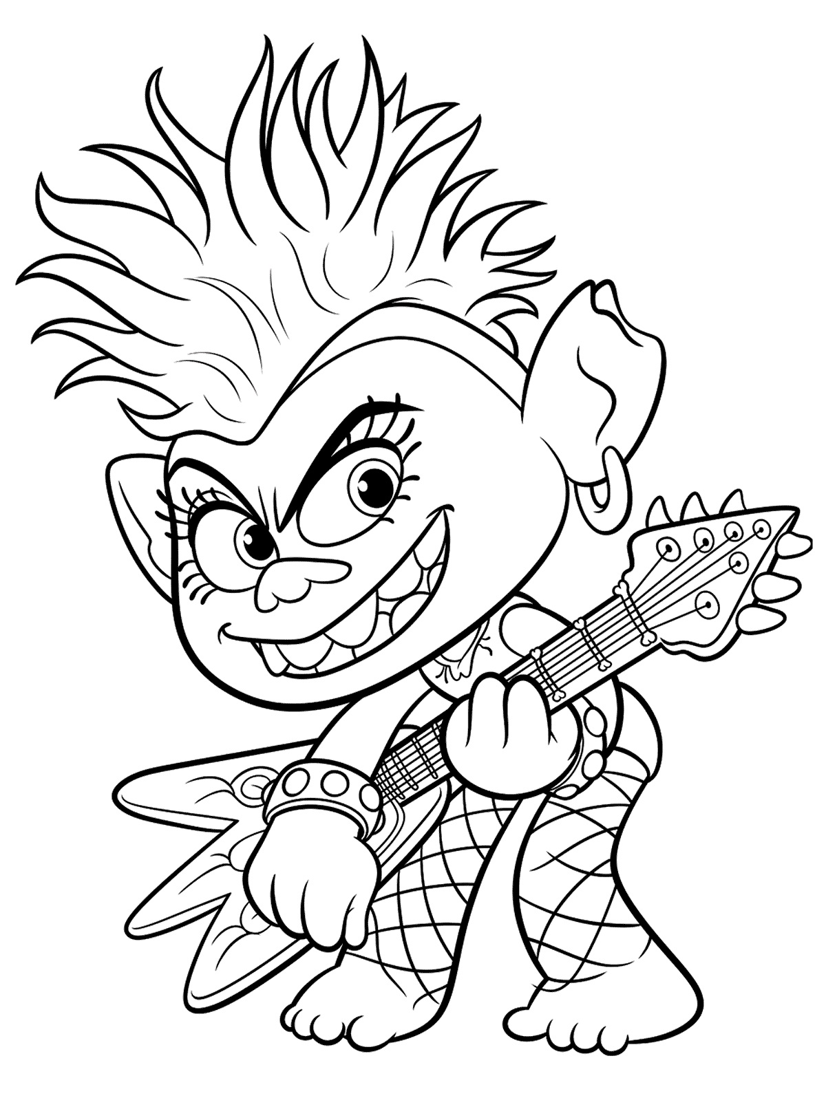 80 Printable Trolls Coloring Book 35