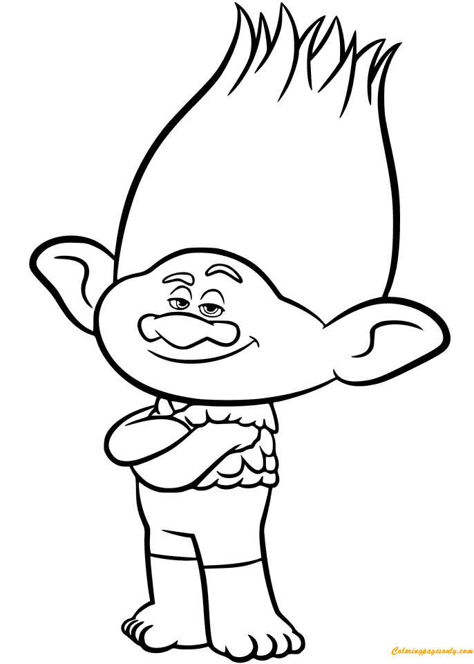 80 Printable Trolls Coloring Book 39