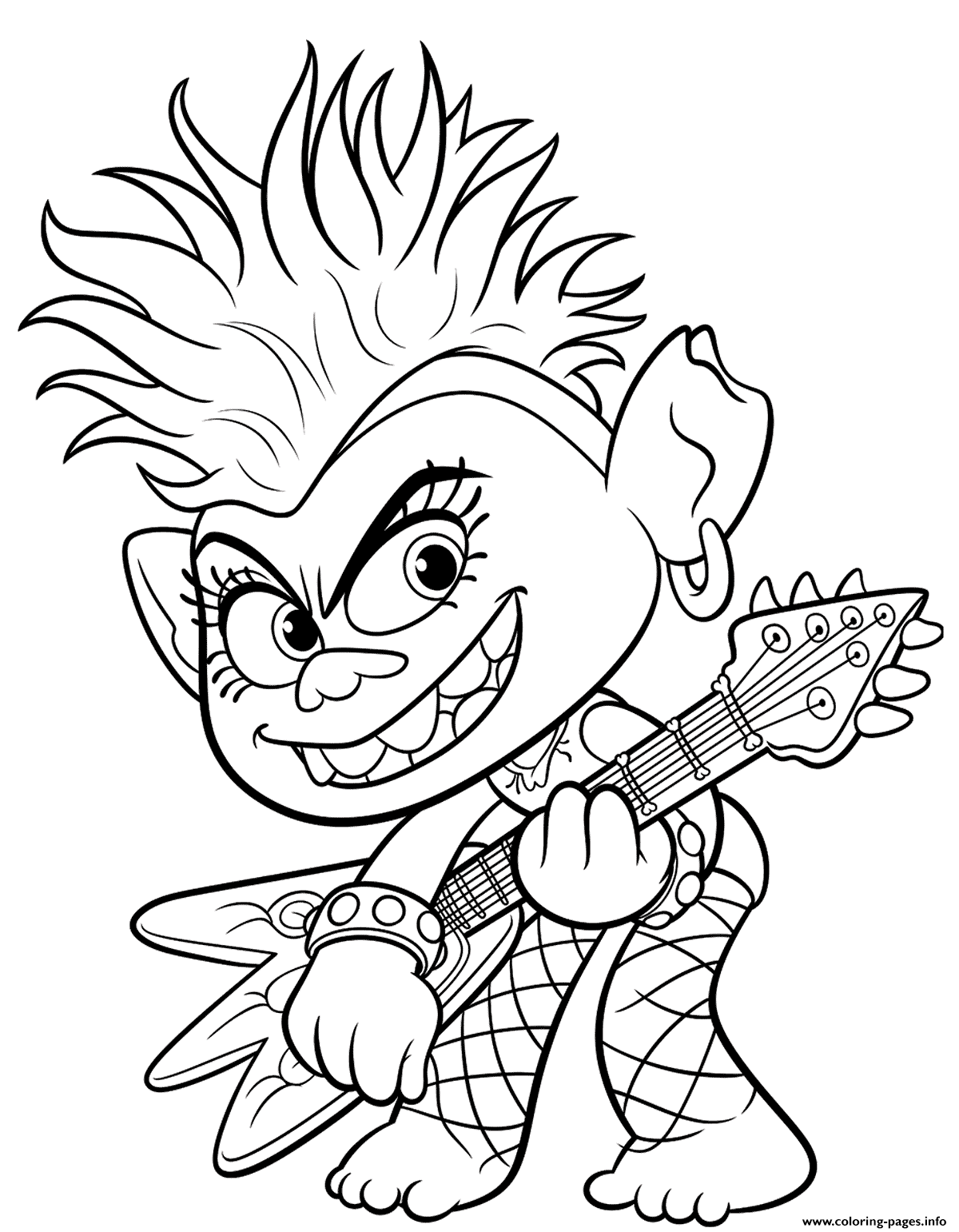 80 Printable Trolls Coloring Book 46