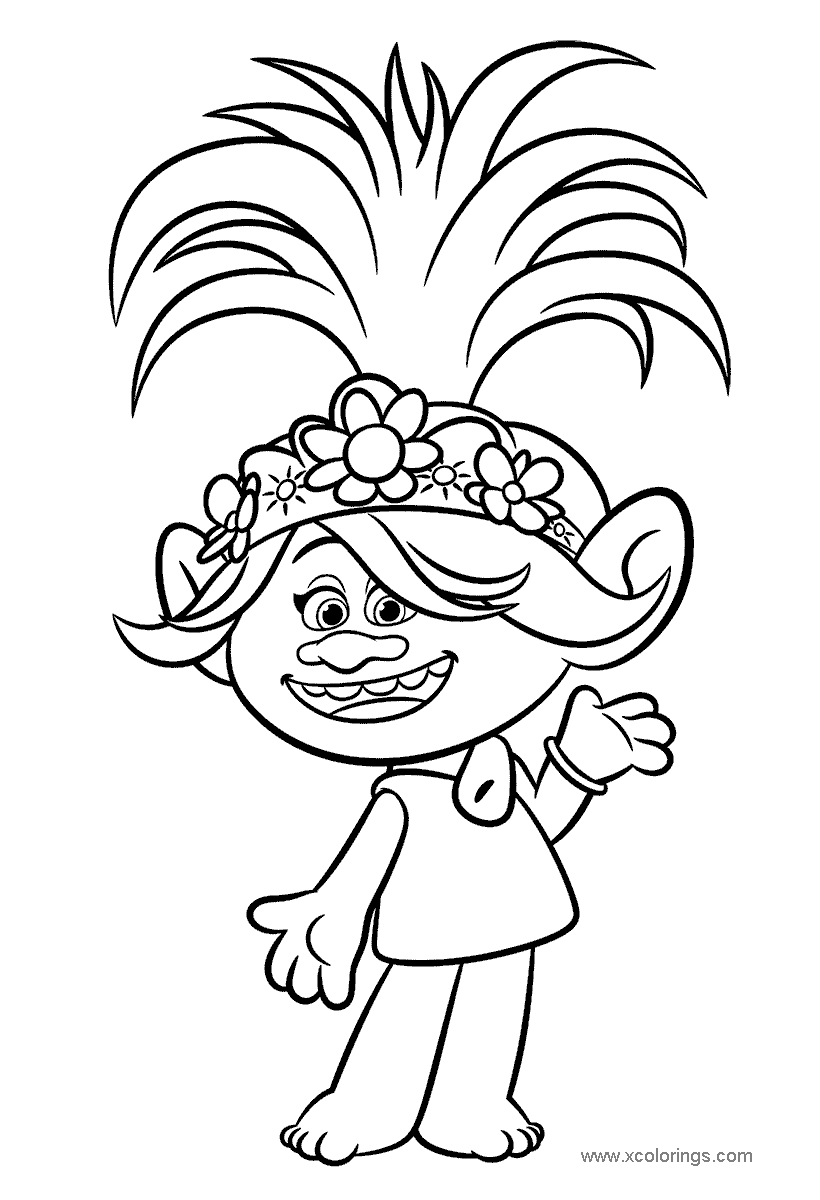 80 Printable Trolls Coloring Book 48