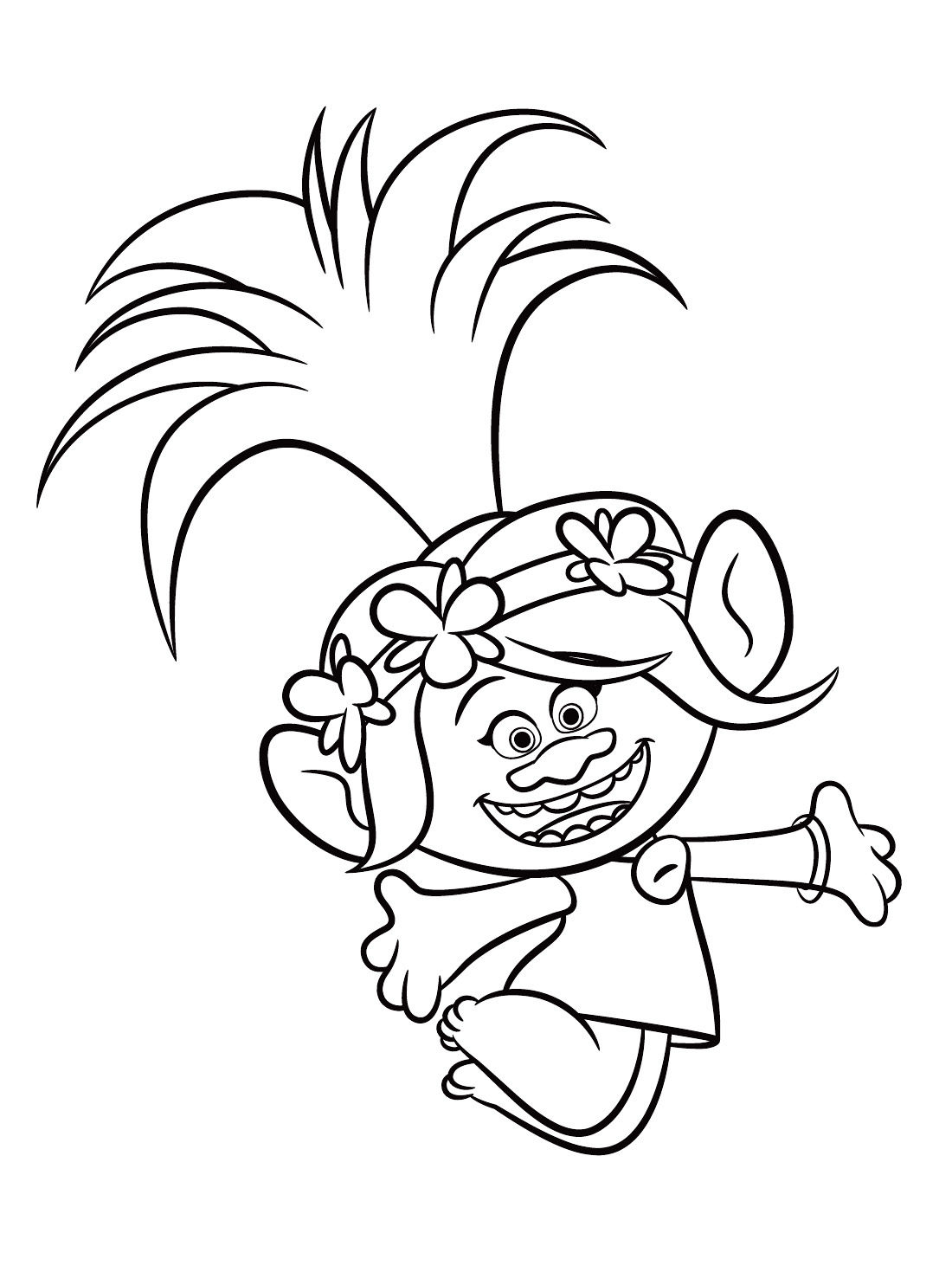 80 Printable Trolls Coloring Book 5