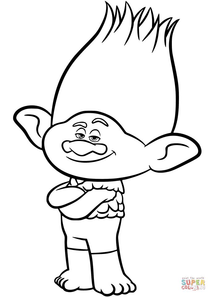 80 Printable Trolls Coloring Book 50