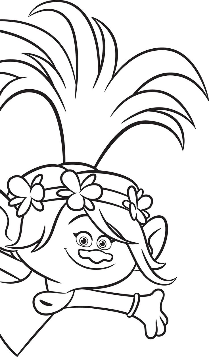 80 Printable Trolls Coloring Book 54