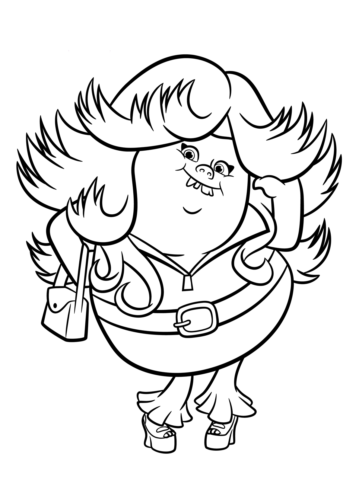 80 Printable Trolls Coloring Book 57