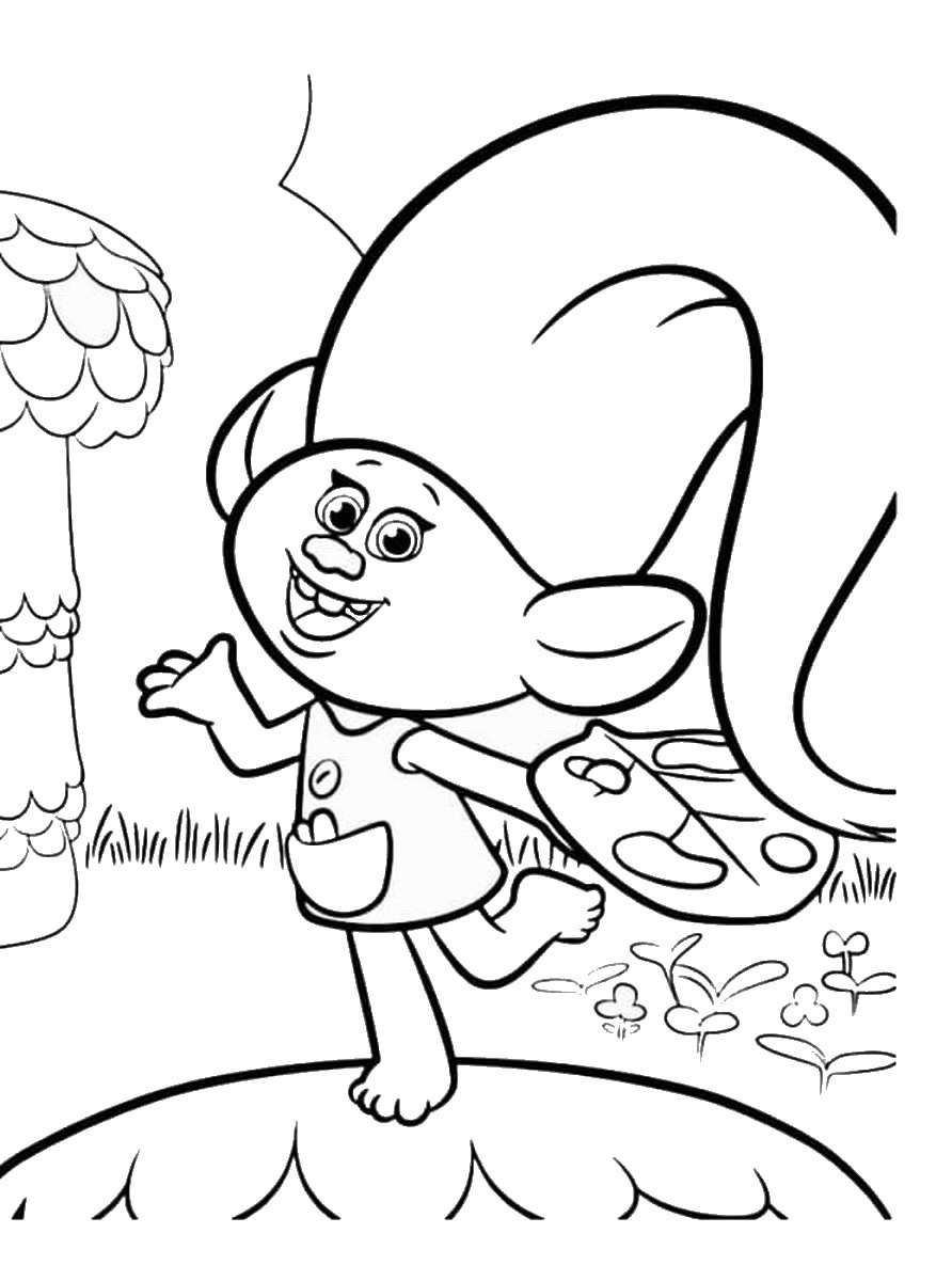 80 Printable Trolls Coloring Book 60