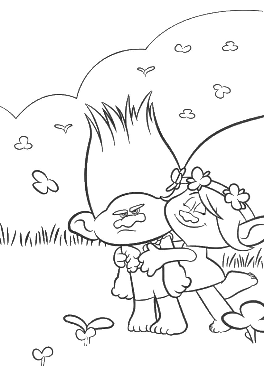 80 Printable Trolls Coloring Book 71