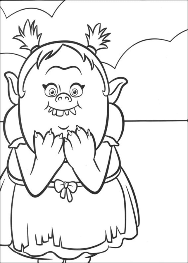 80 Printable Trolls Coloring Book 72