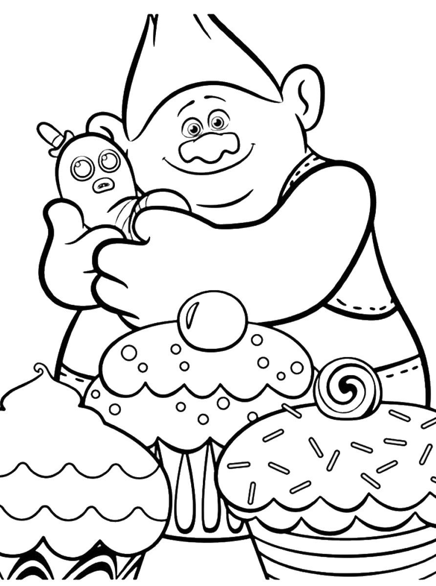 80 Printable Trolls Coloring Book 76