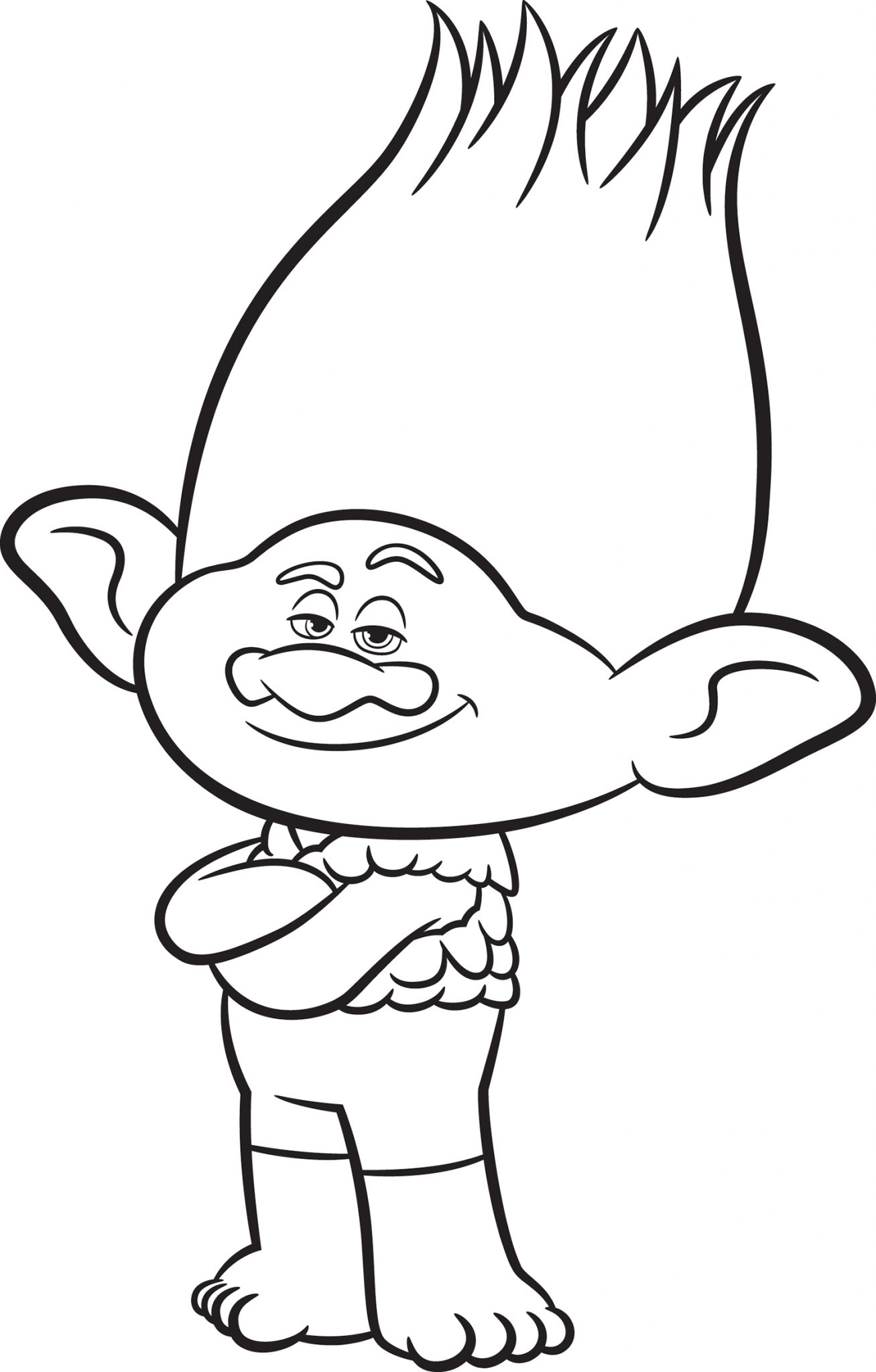 80 Printable Trolls Coloring Book 82