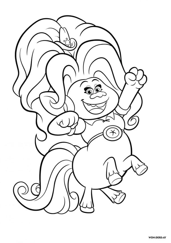 80 Printable Trolls Coloring Book 85