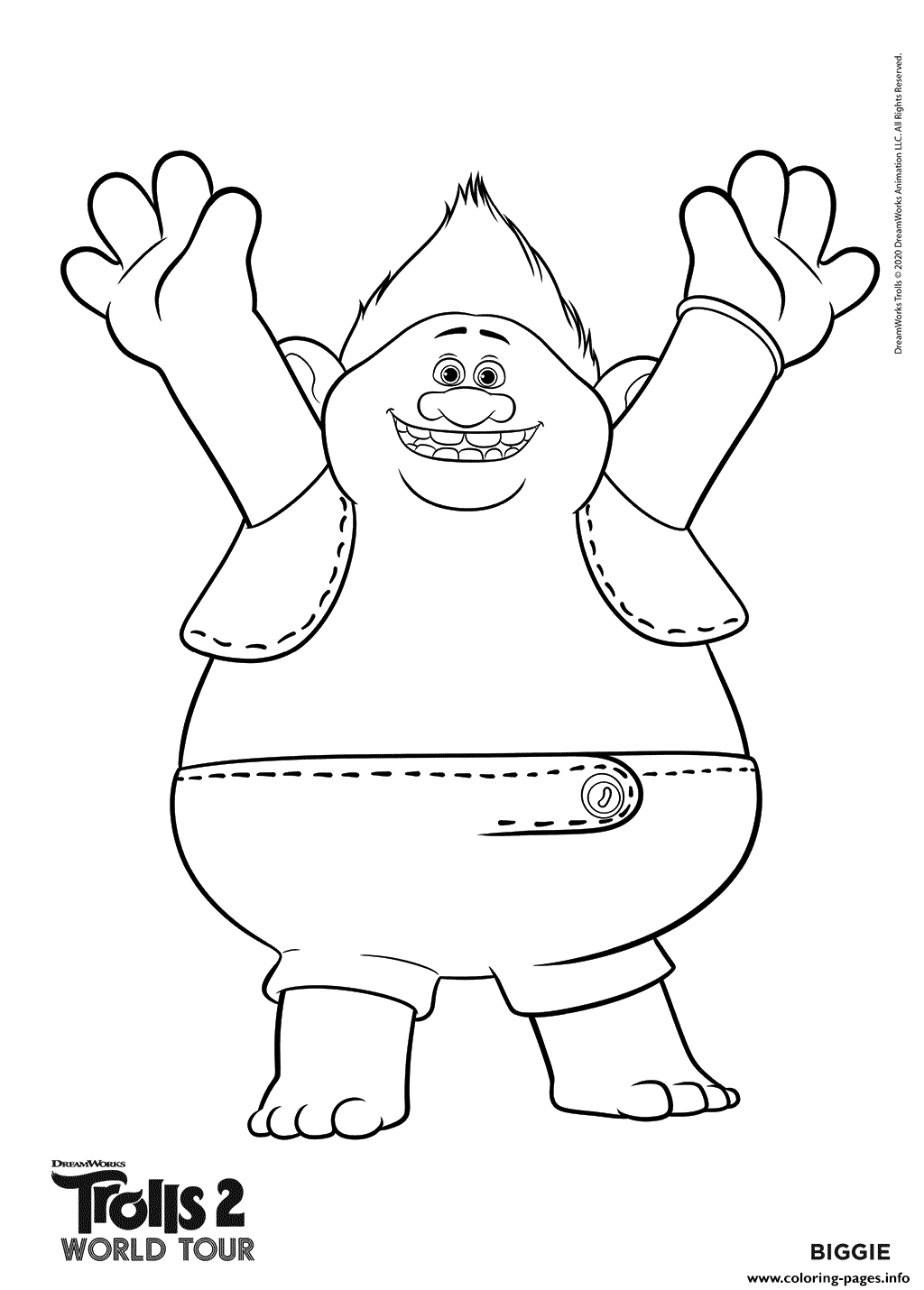 80 Printable Trolls Coloring Book 86