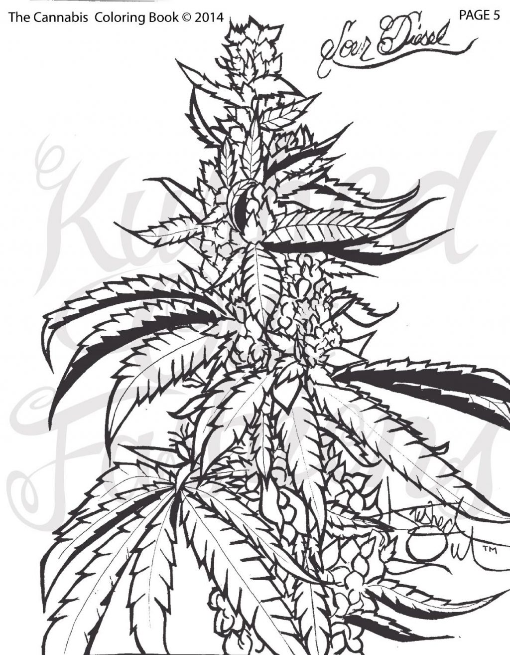 80 Printable Weed Coloring Book 17