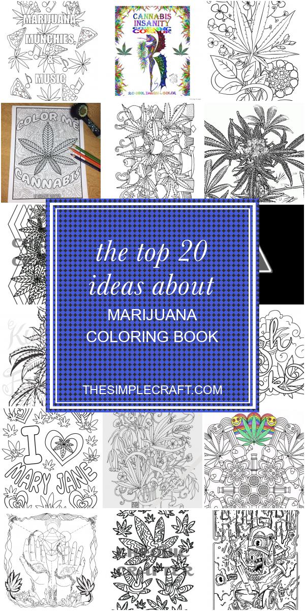 80 Printable Weed Coloring Book 25