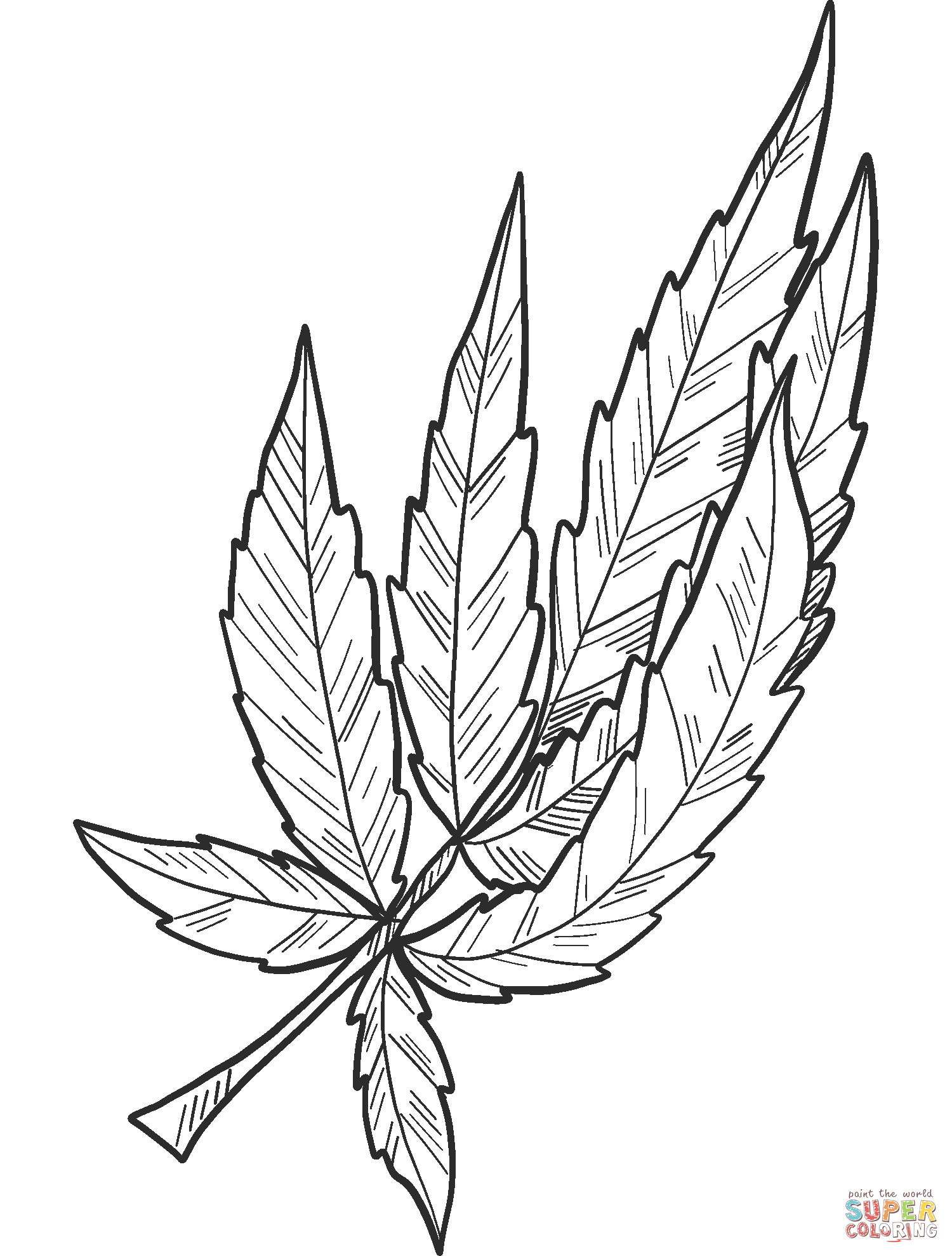 80 Printable Weed Coloring Book 31