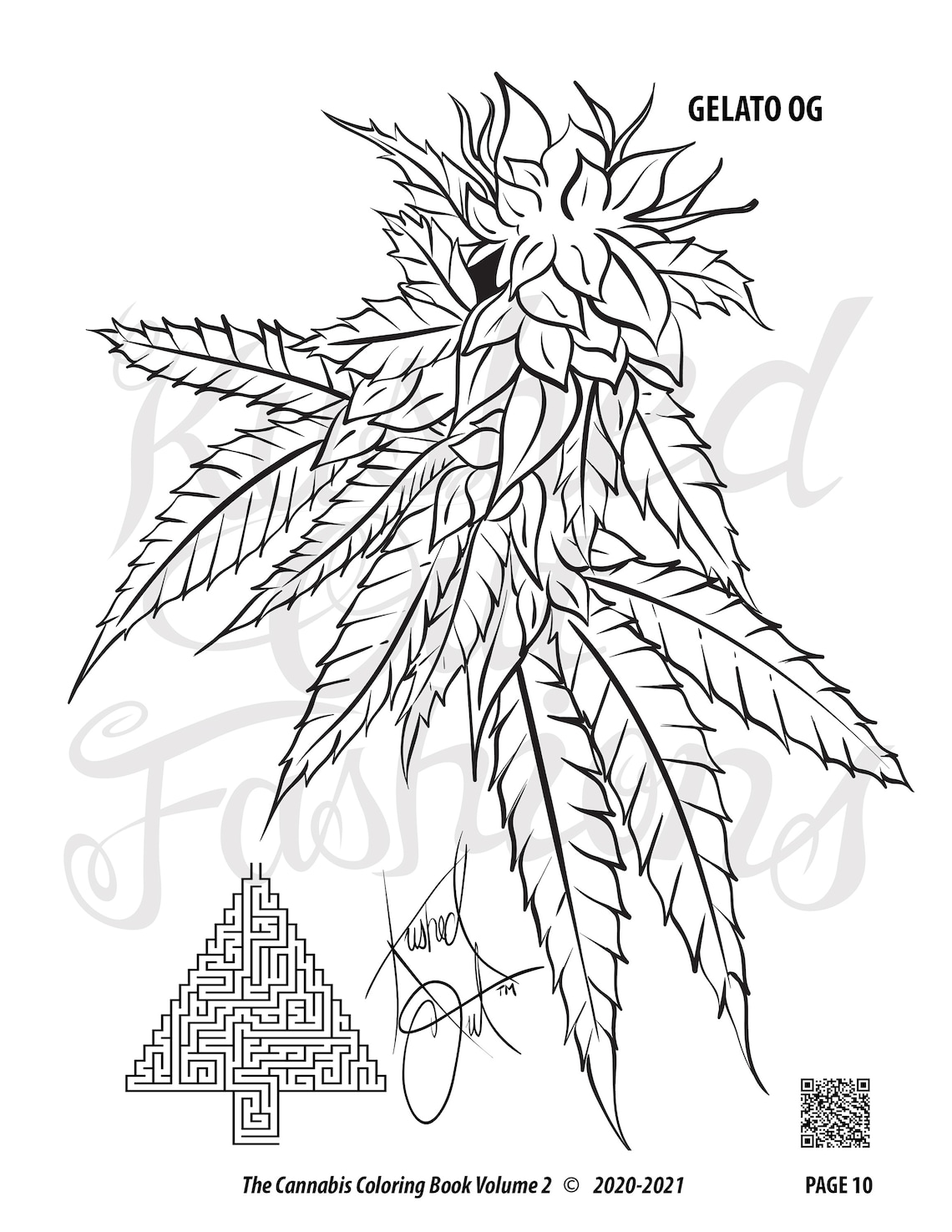 80 Printable Weed Coloring Book 33