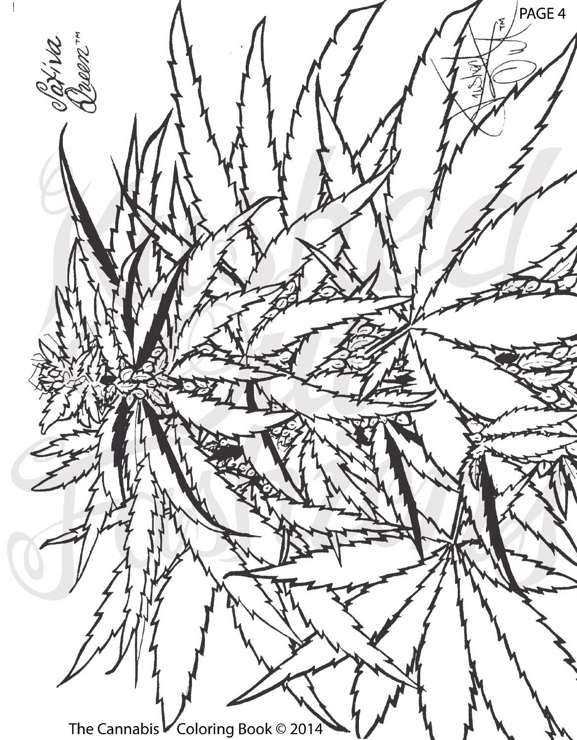 80 Printable Weed Coloring Book 43