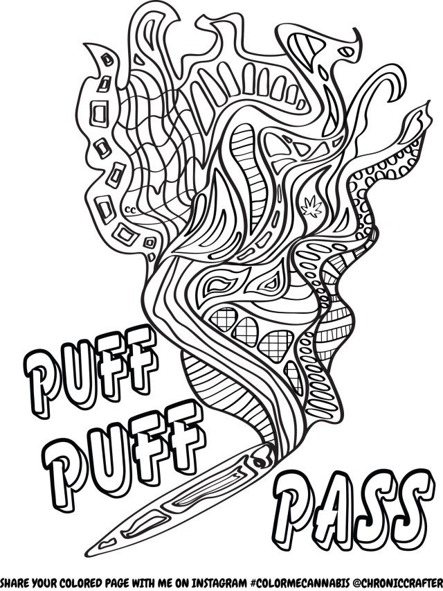 80 Printable Weed Coloring Book 49