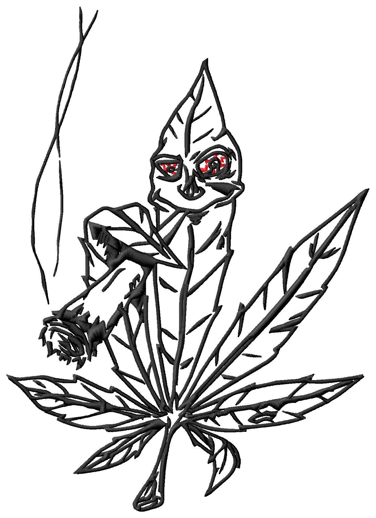 80 Printable Weed Coloring Book 52