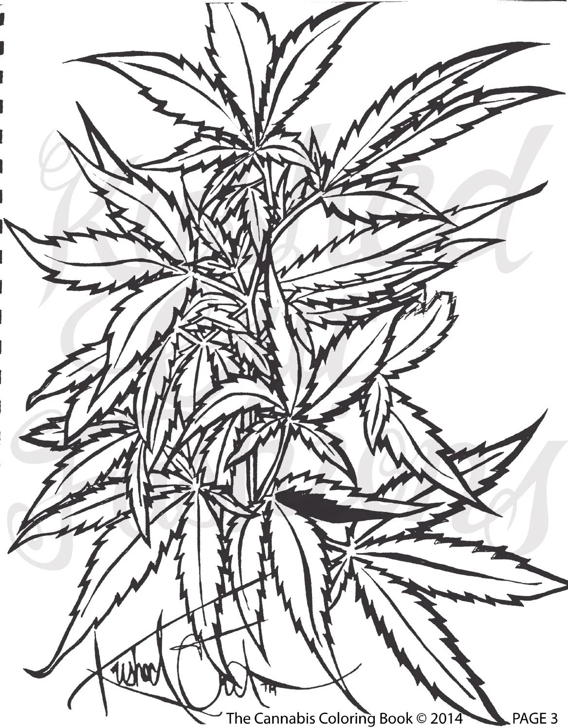 80 Printable Weed Coloring Book 57