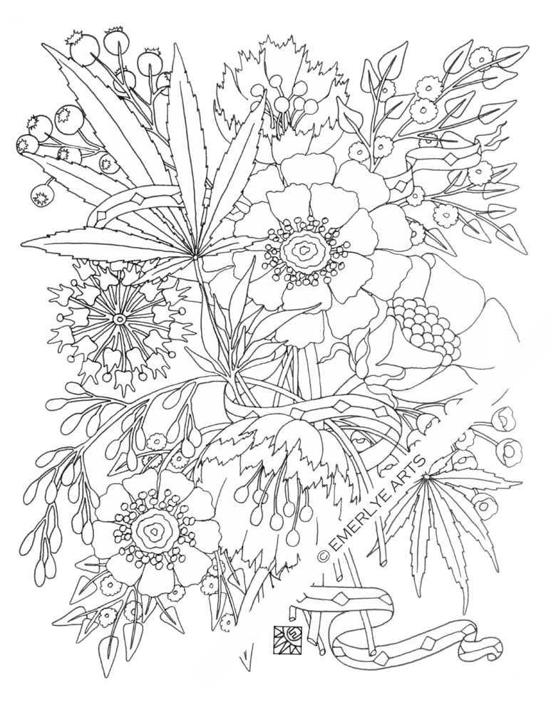 80 Printable Weed Coloring Book 73