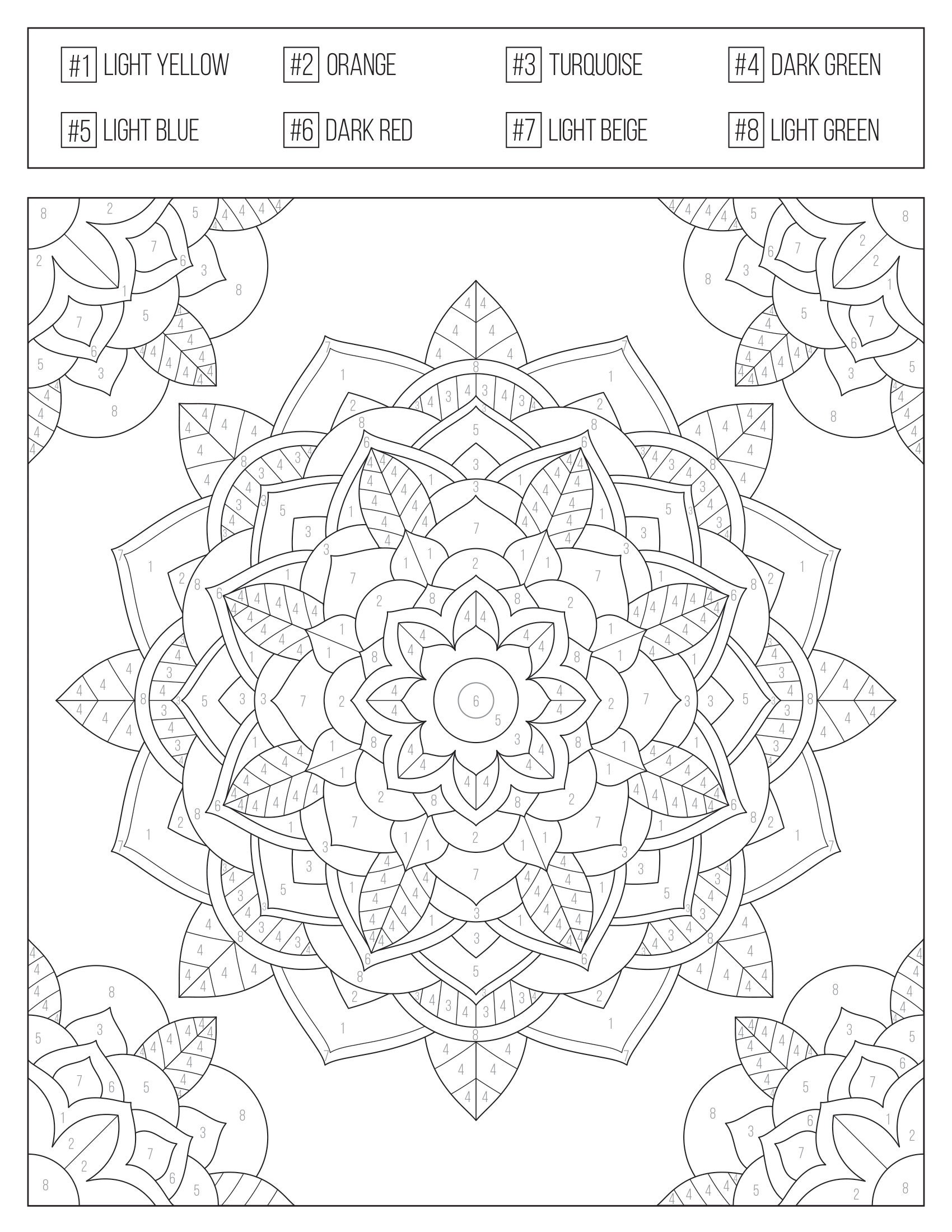 90 Adult Coloring Books With Numbers 37