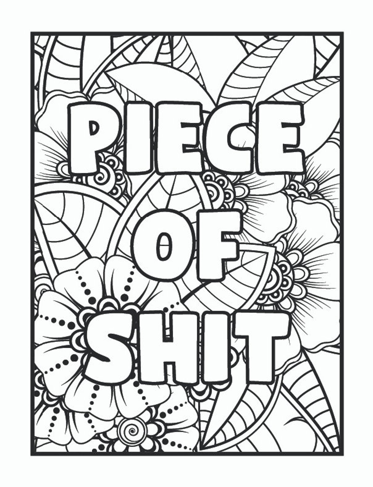 90 Adult Swear Word Coloring Book 1