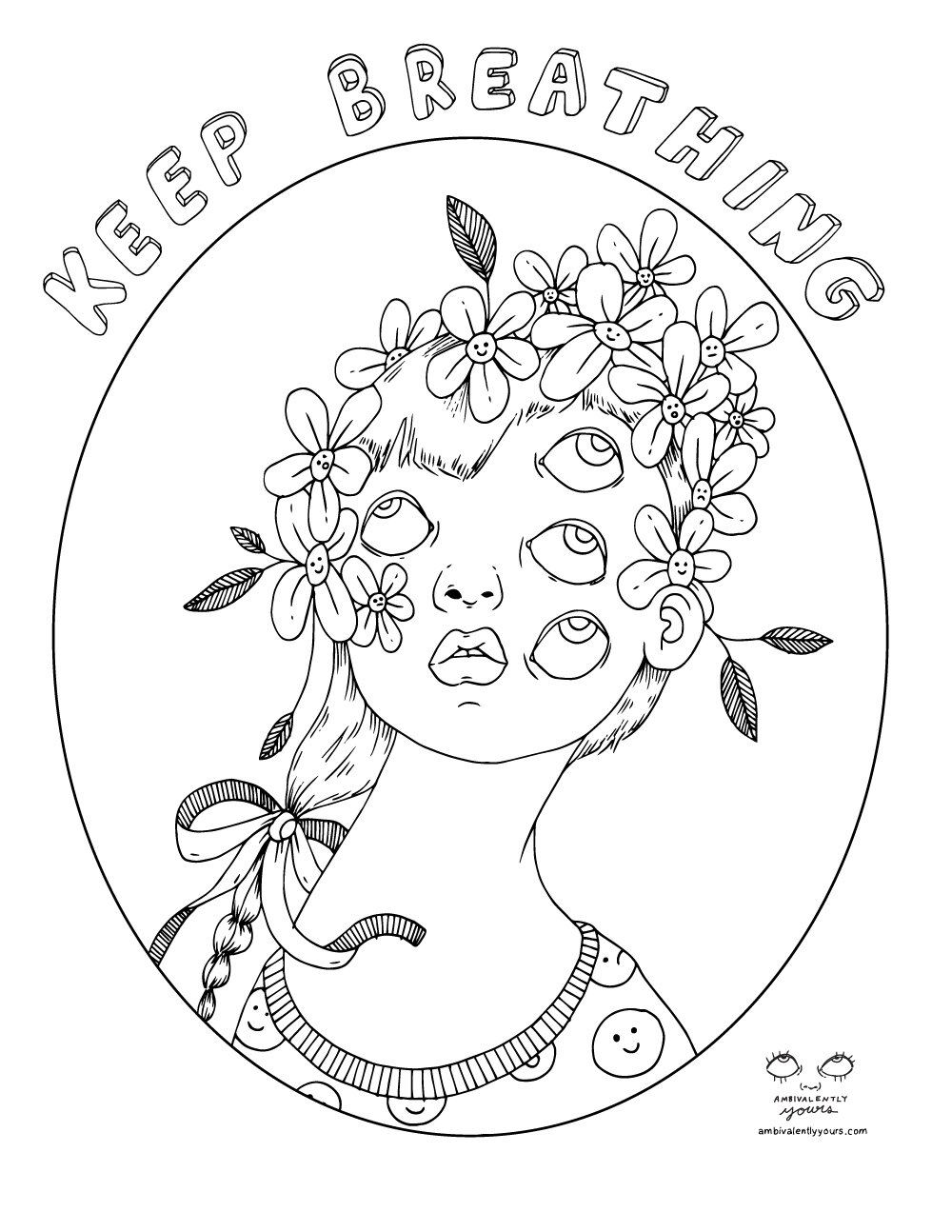 90 Printable Anxiety Coloring Books 18