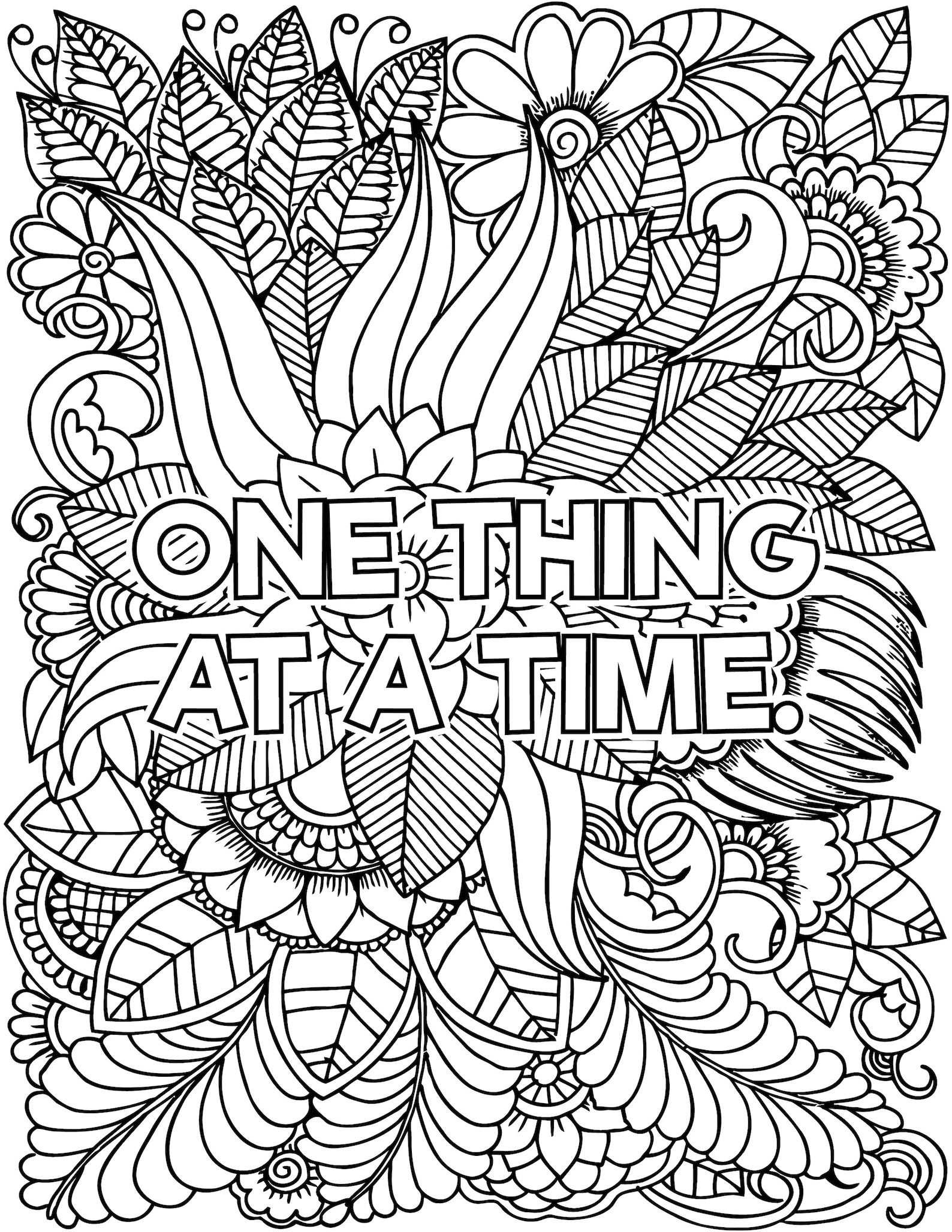 90 Printable Anxiety Coloring Books 32