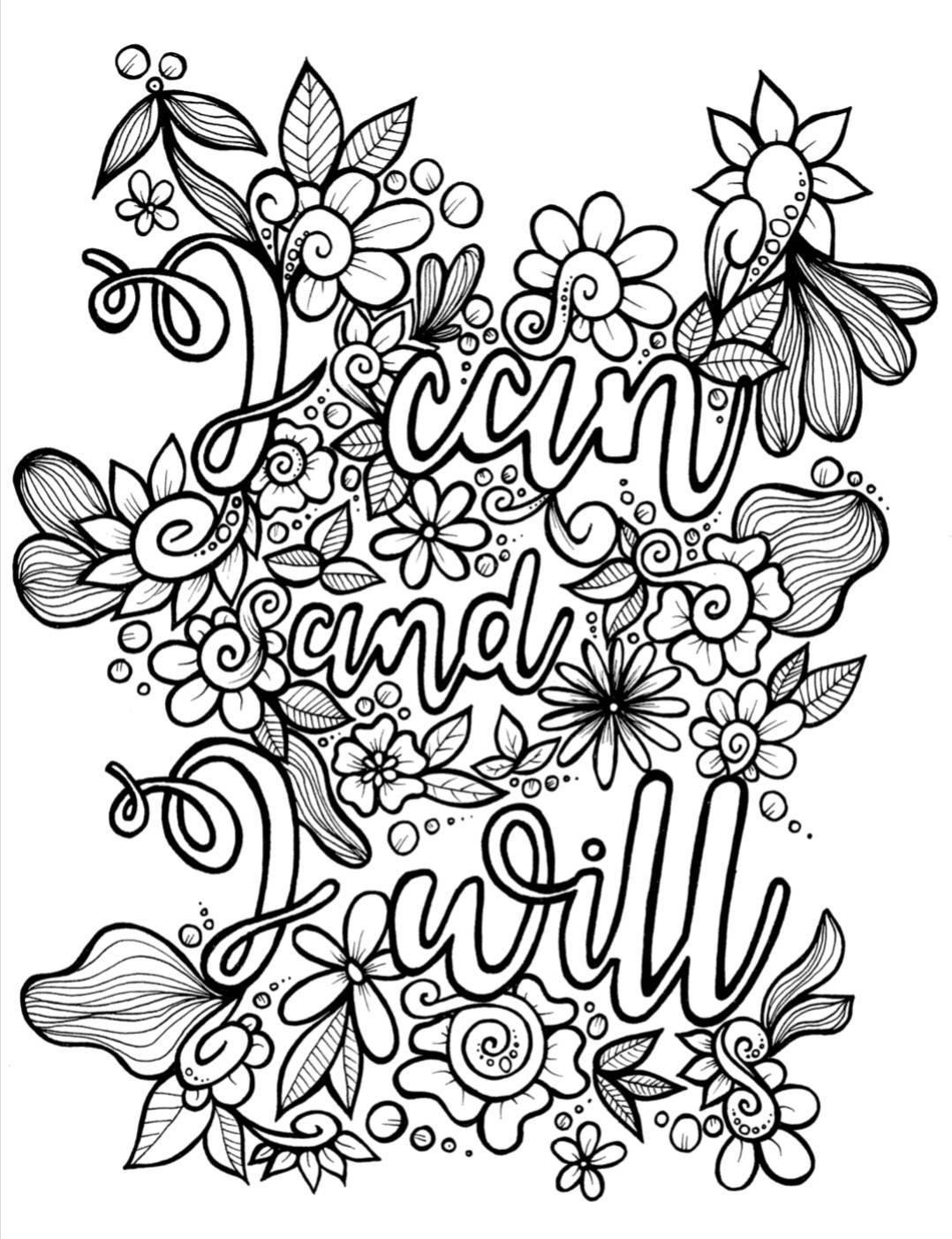 90 Printable Anxiety Coloring Books 42