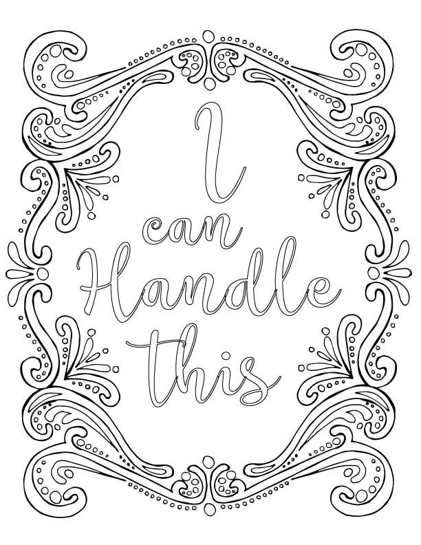 90 Printable Anxiety Coloring Books 64