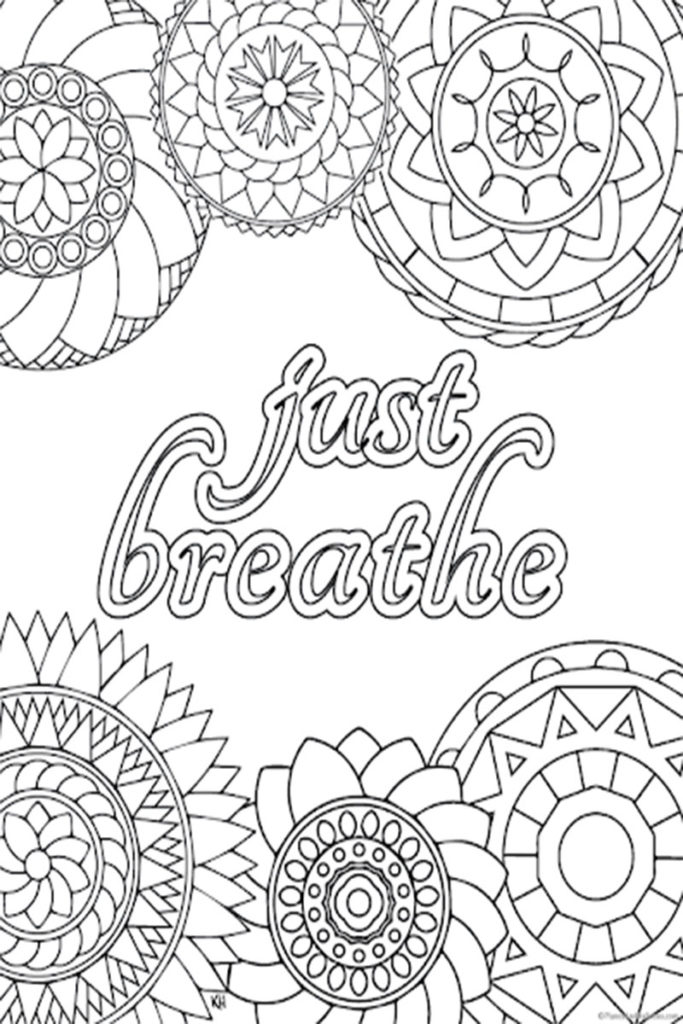 90 Printable Anxiety Coloring Books 95