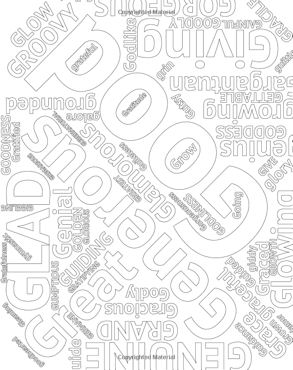 90 Printable Beautiful Word Coloring Book 15