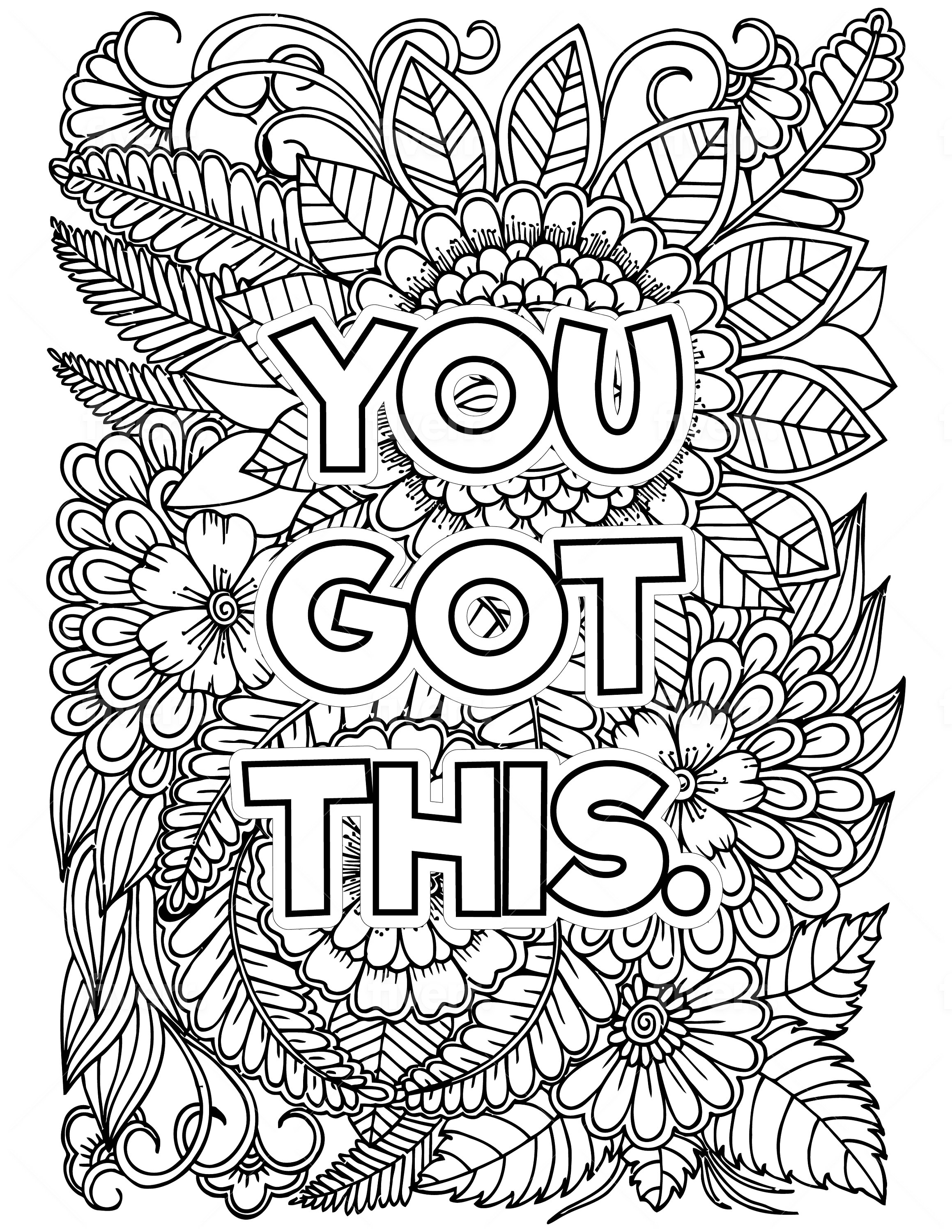 90 Printable Beautiful Word Coloring Book 18