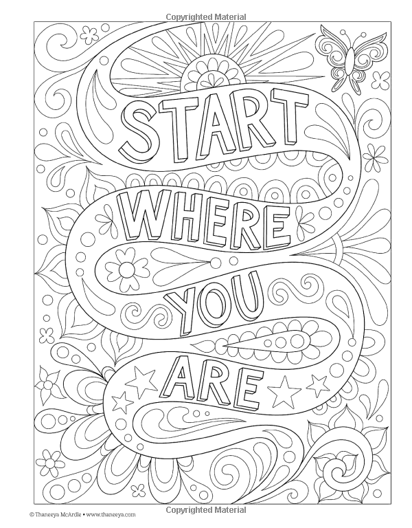 90 Printable Beautiful Word Coloring Book 89