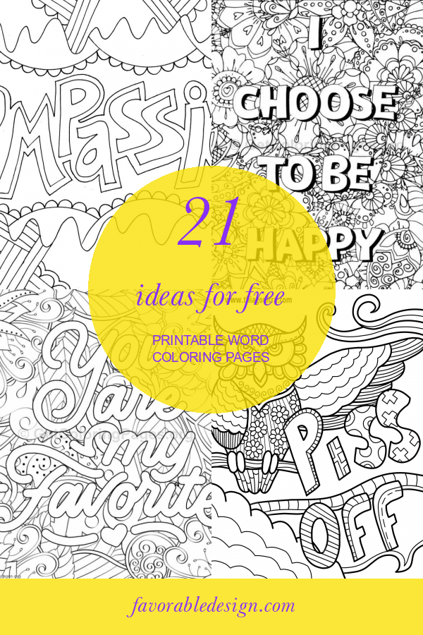 90 Printable Beautiful Word Coloring Book 91