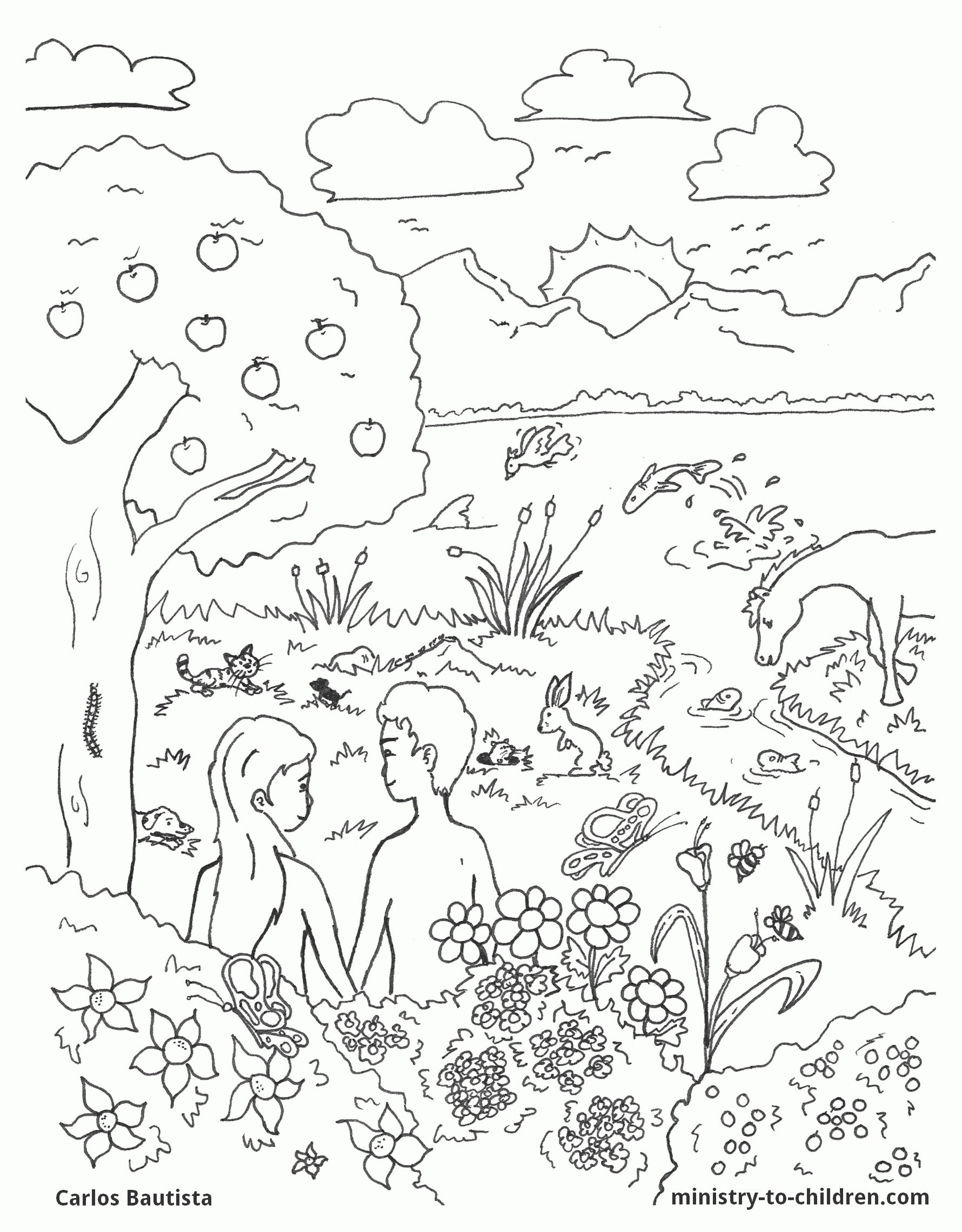 90 Printable Bible Story Coloring Book 77